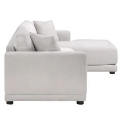 Sectionnel moelleux avec chaise longue à droite