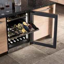 SILHOUETTE Cellier à vin encastré 24″ Inox 24