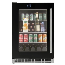 SILHOUETTE Centre de boissons 24 po Noir 24" - SRVBC050L