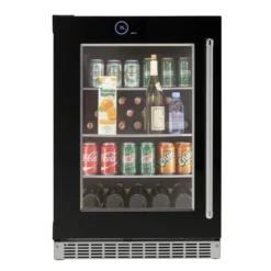 SILHOUETTE Centre de boissons encastré 24″ Noir 24" - SRVBC050L-SS