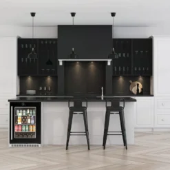 SILHOUETTE Centre de boissons encastré 24 po Noir 24