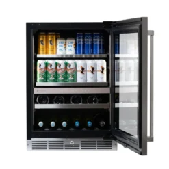 SILHOUETTE Centre à vin et boissons encastré 24″ Noir 24