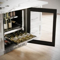 SILHOUETTE Centre à vin et boissons encastré 24″ Noir 24