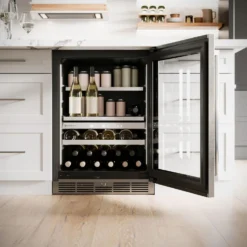 SILHOUETTE Centre à vin et boissons encastré 24″ Noir 24
