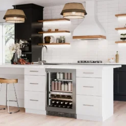 SILHOUETTE Centre à vin et boissons encastré 24″ Noir 24