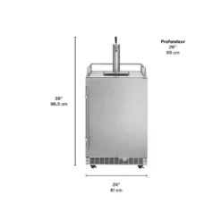 SILHOUETTE Refroidisseur de fût extérieur 24″ Inox 24