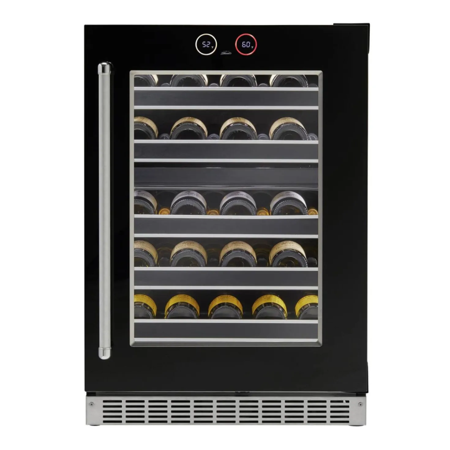 SILHOUETTE Refroidisseur à vin 24 po Noir 24" - SRVWC050R-SS