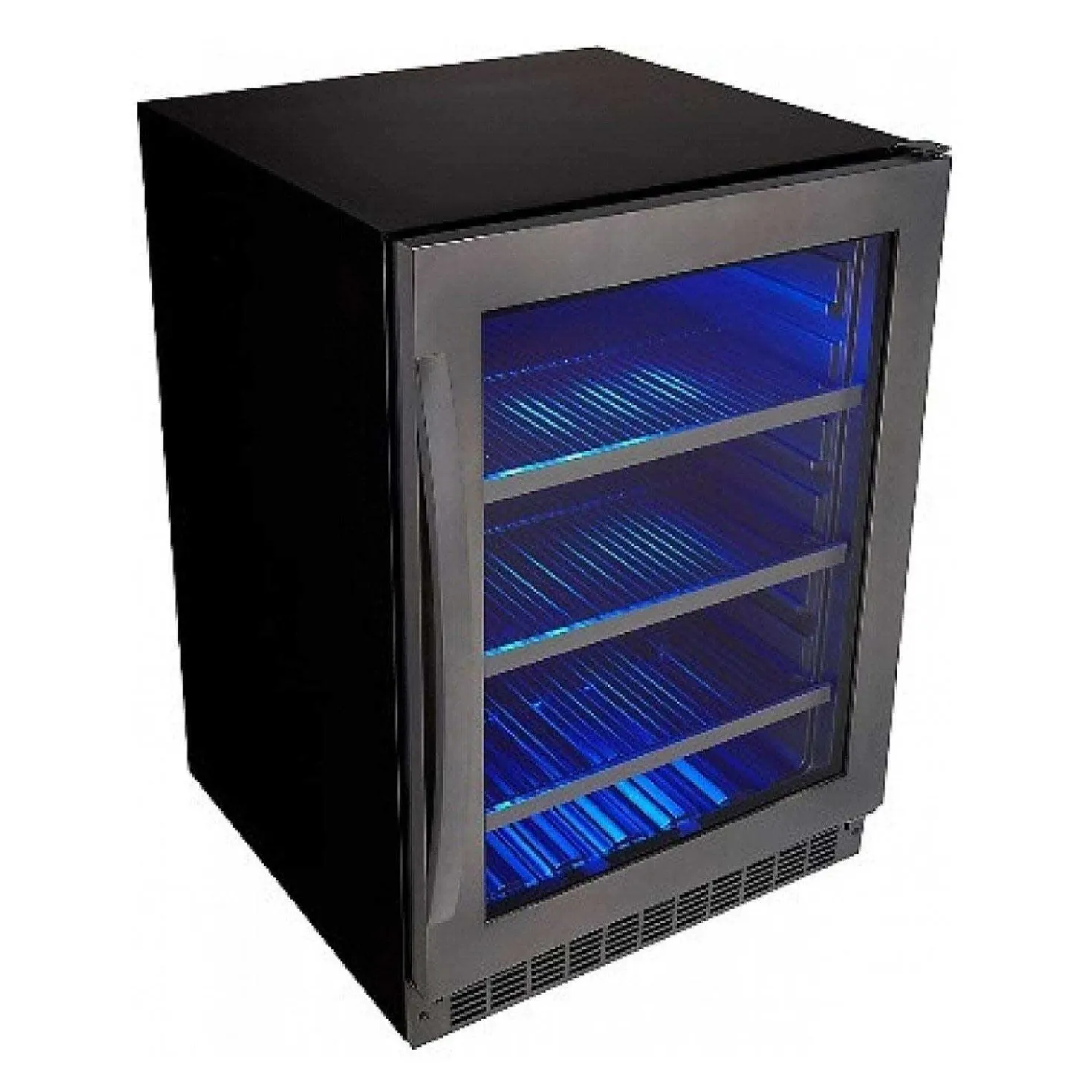 SILHOUETTE Refroidisseur à vin Inox noir 24" - SSBC056D3B-S