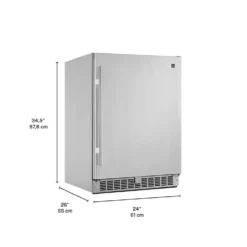 SILHOUETTE Réfrigérateur 5,5 pi3 24 po Inox Compact - DAR055D1BSSP