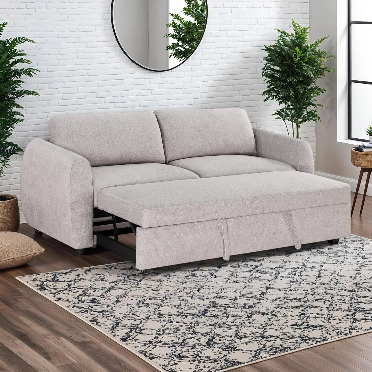 Sofa convertible avec assises profondes