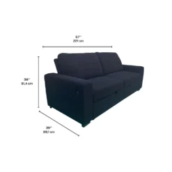Sofa convertible en sherpa