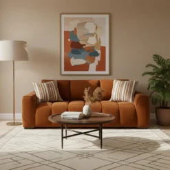 Sofa de style guimauve - rouille