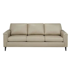 Sofa en cuir véritable - beige