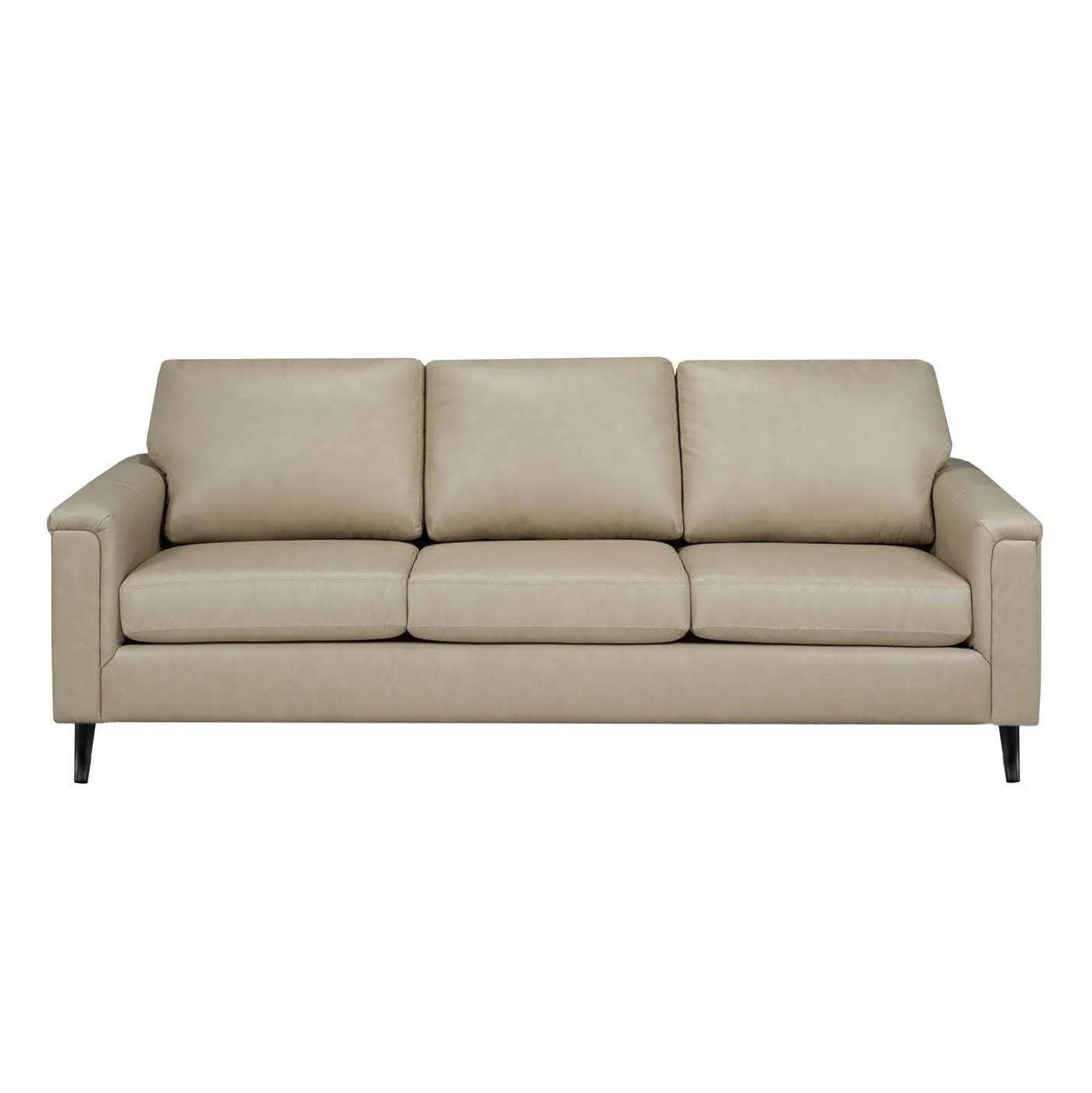 Sofa en cuir véritable - beige