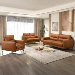Sofa en tout cuir véritable