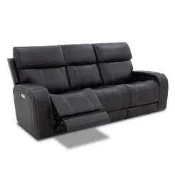 Sofa inclinable électrique avec appuis-tête ajustables, siège rabattable et système de son immersif