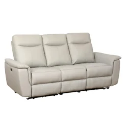 Sofa inclinable électrique en cuir véritable