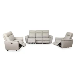 Sofa inclinable électrique en cuir véritable