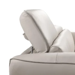 Sofa électrique inclinable avec appuis-tête ajustables - cuir véritable