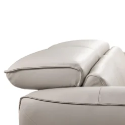 Sofa électrique inclinable avec appuis-tête ajustables - cuir véritable