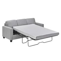 Sofa-lit réversible avec chaise longue - gris