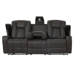 Sofa modulaire inclinable avec dossier rabattable et porte-gobelets - 3 mcx