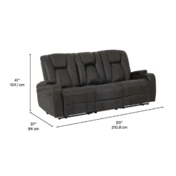 Sofa modulaire inclinable avec dossier rabattable et porte-gobelets - 3 mcx