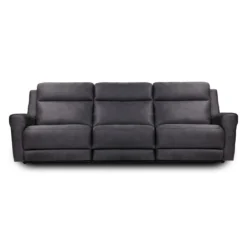 Sofa modulaire inclinable avec siège rabattable, porte-gobelets, ports USB/USB-C et chargeur sans fil - 3 mcx