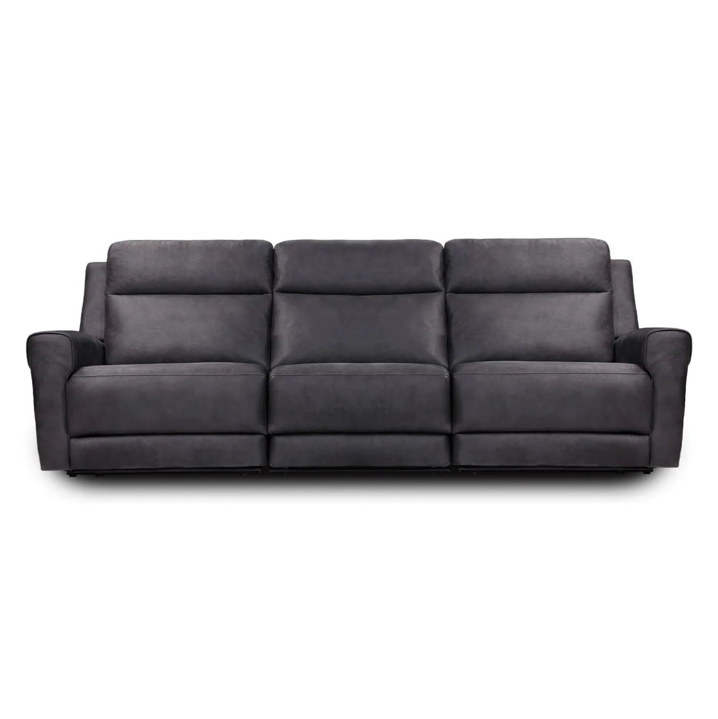 Sofa modulaire inclinable avec siège rabattable, porte-gobelets, ports USB/USB-C et chargeur sans fil - 3 mcx