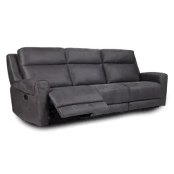 Sofa modulaire inclinable avec siège rabattable, porte-gobelets, ports USB/USB-C et chargeur sans fil - 3 mcx