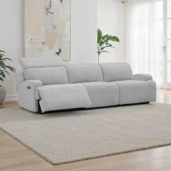 Sofa modulaire inclinable électrique avec appuis-tête ajustables - 3 mcx
