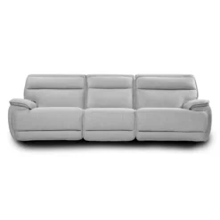Sofa modulaire inclinable électrique avec appuis-tête ajustables et siège avec dossier rabattable - 3 mcx