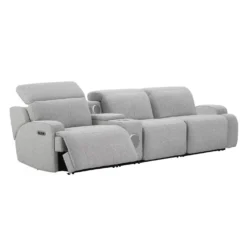 Sofa modulaire inclinable électrique et console avec système audio intégré - 4 mcx