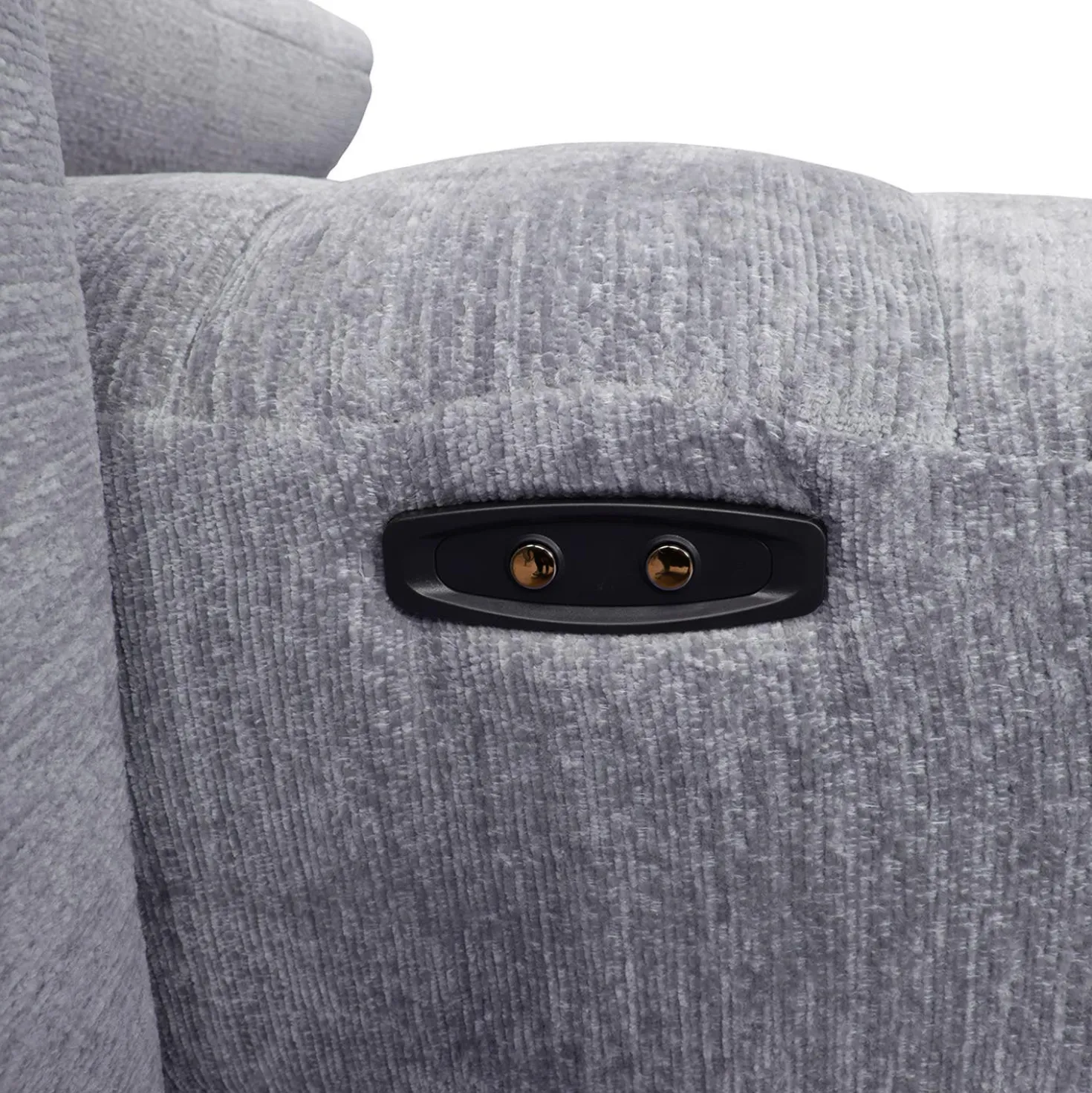 Sofa modulaire électrique avec sièges coulissants et console - 4 mcx