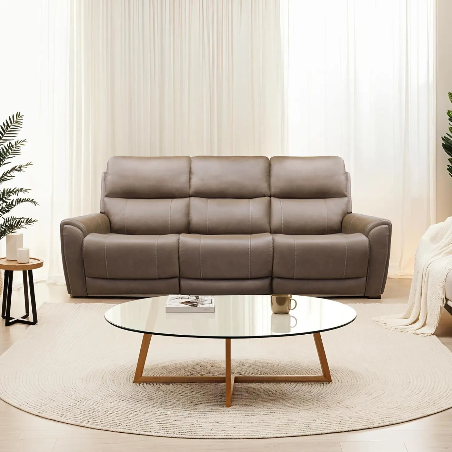 Sofa modulaire électrique inclinable - 3 mcx