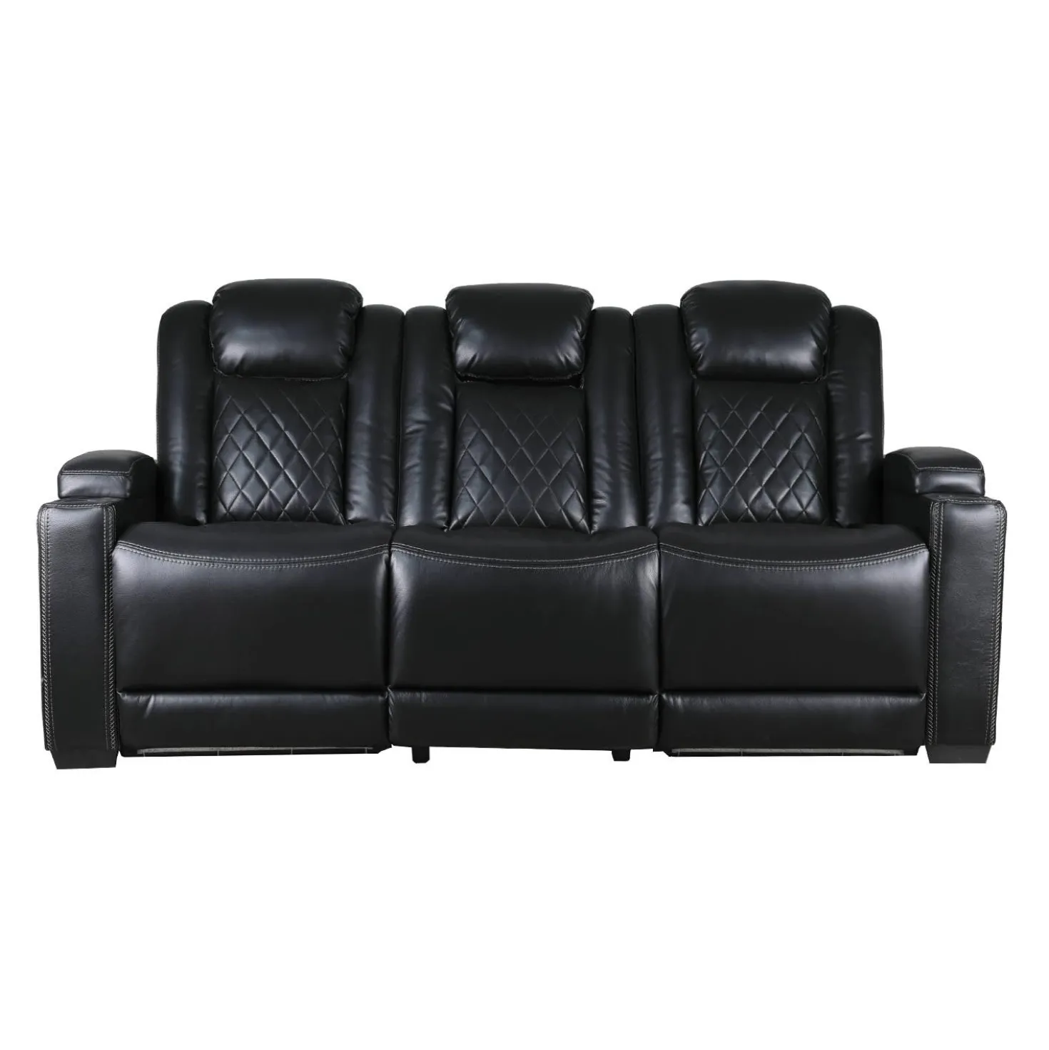 Sofa modulaire électrique inclinable avec dossier rabattable et lumières de lecture - 3 mcx