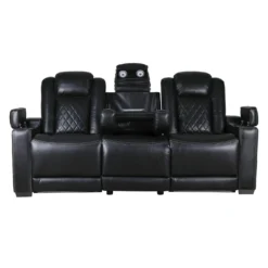 Sofa modulaire électrique inclinable avec dossier rabattable et lumières de lecture - 3 mcx
