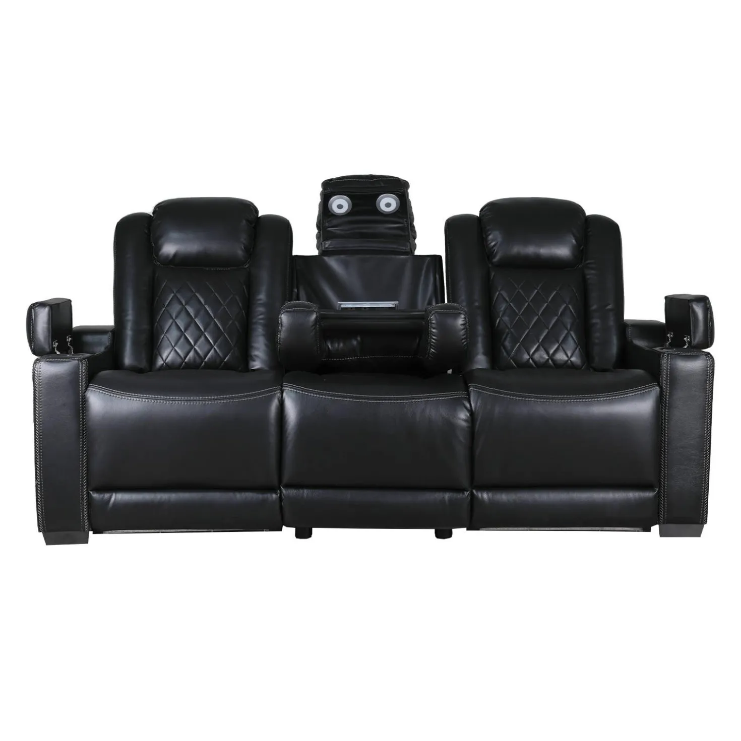 Sofa modulaire électrique inclinable avec dossier rabattable et lumières de lecture - 3 mcx