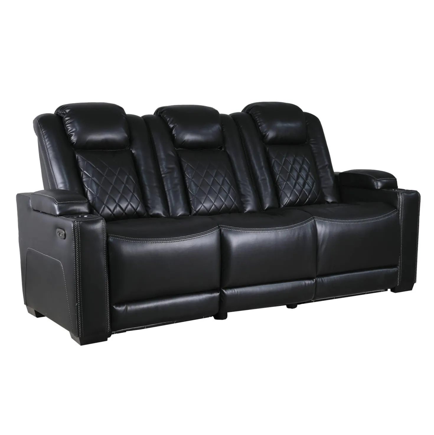 Sofa modulaire électrique inclinable avec dossier rabattable et lumières de lecture - 3 mcx