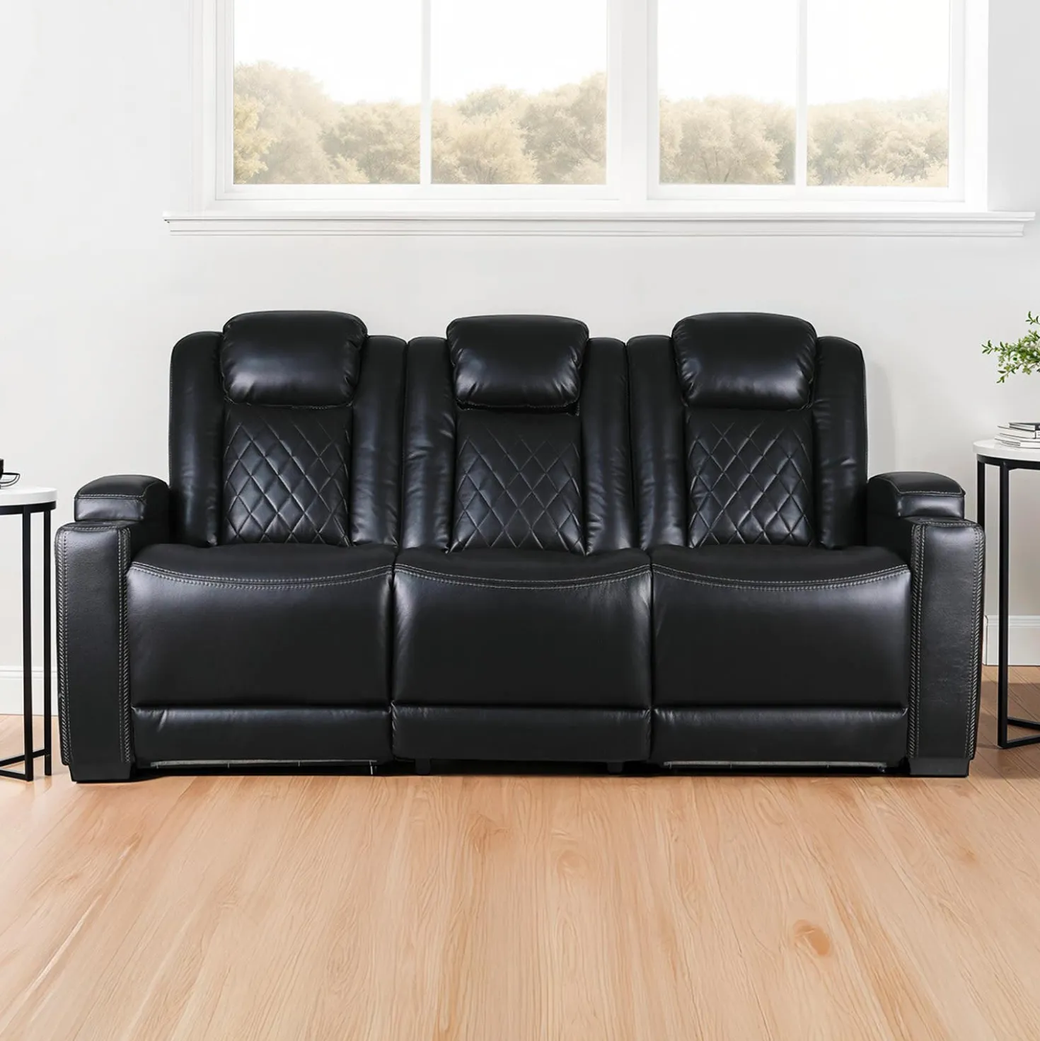 Sofa modulaire électrique inclinable avec dossier rabattable et lumières de lecture - 3 mcx