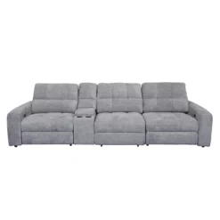 Sofa modulaire électrique inclinable et console - 4 mcx