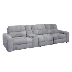 Sofa modulaire électrique inclinable et console - 4 mcx