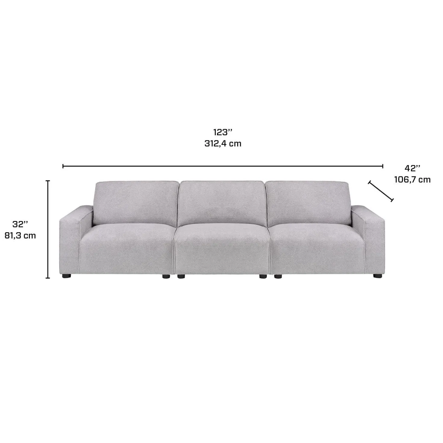Sofa modulaire - 3 mcx