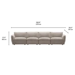 Sofa modulaire - 4 mcx