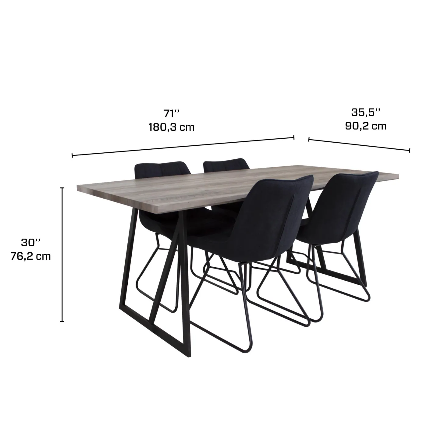 Table avec 4 chaises