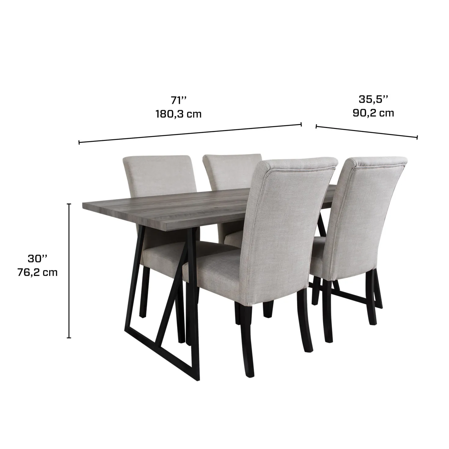 Table avec 4 chaises