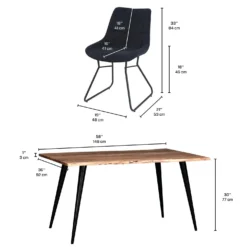 Table avec 4 chaises
