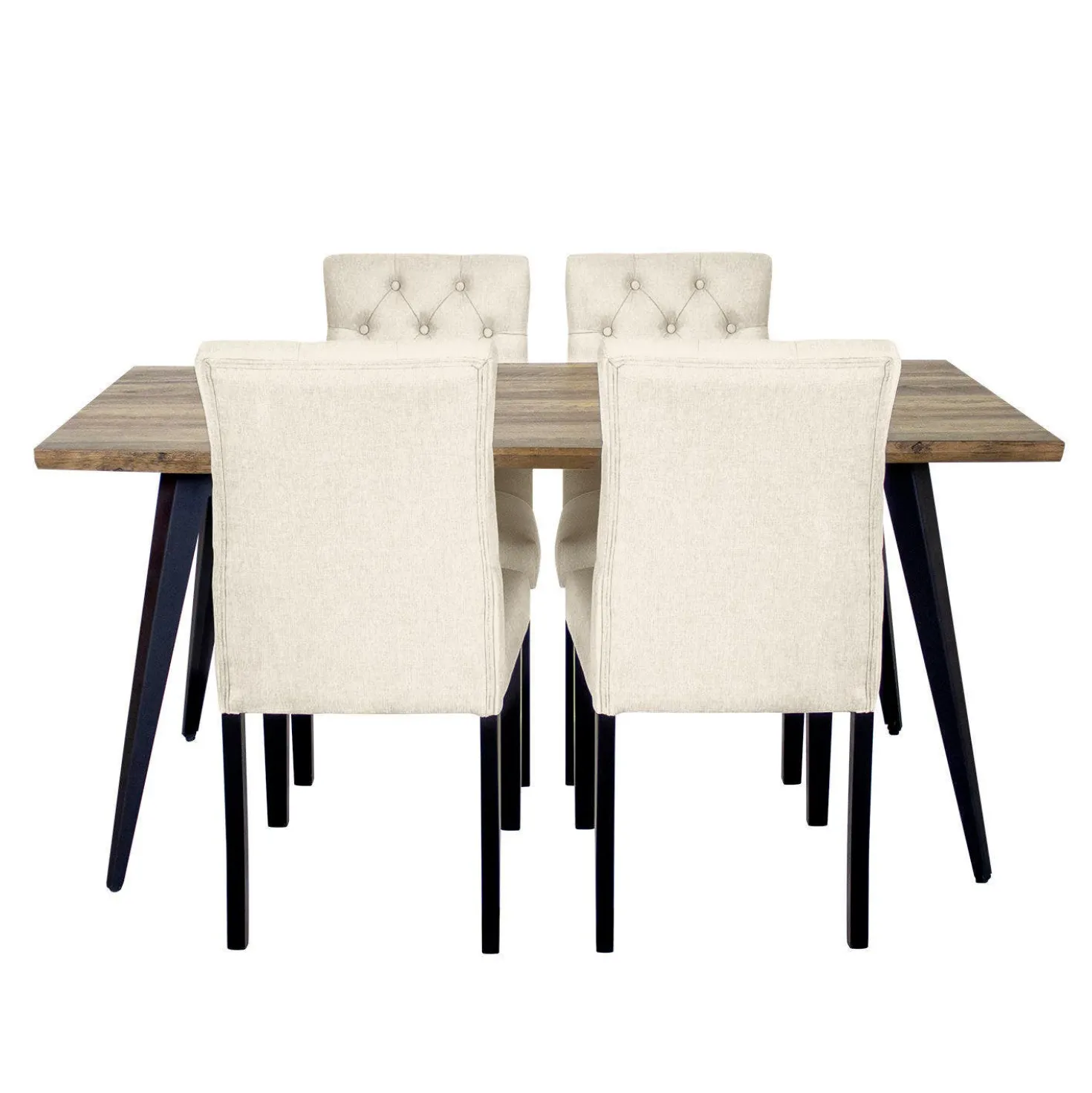 Table avec 4 chaises - beige