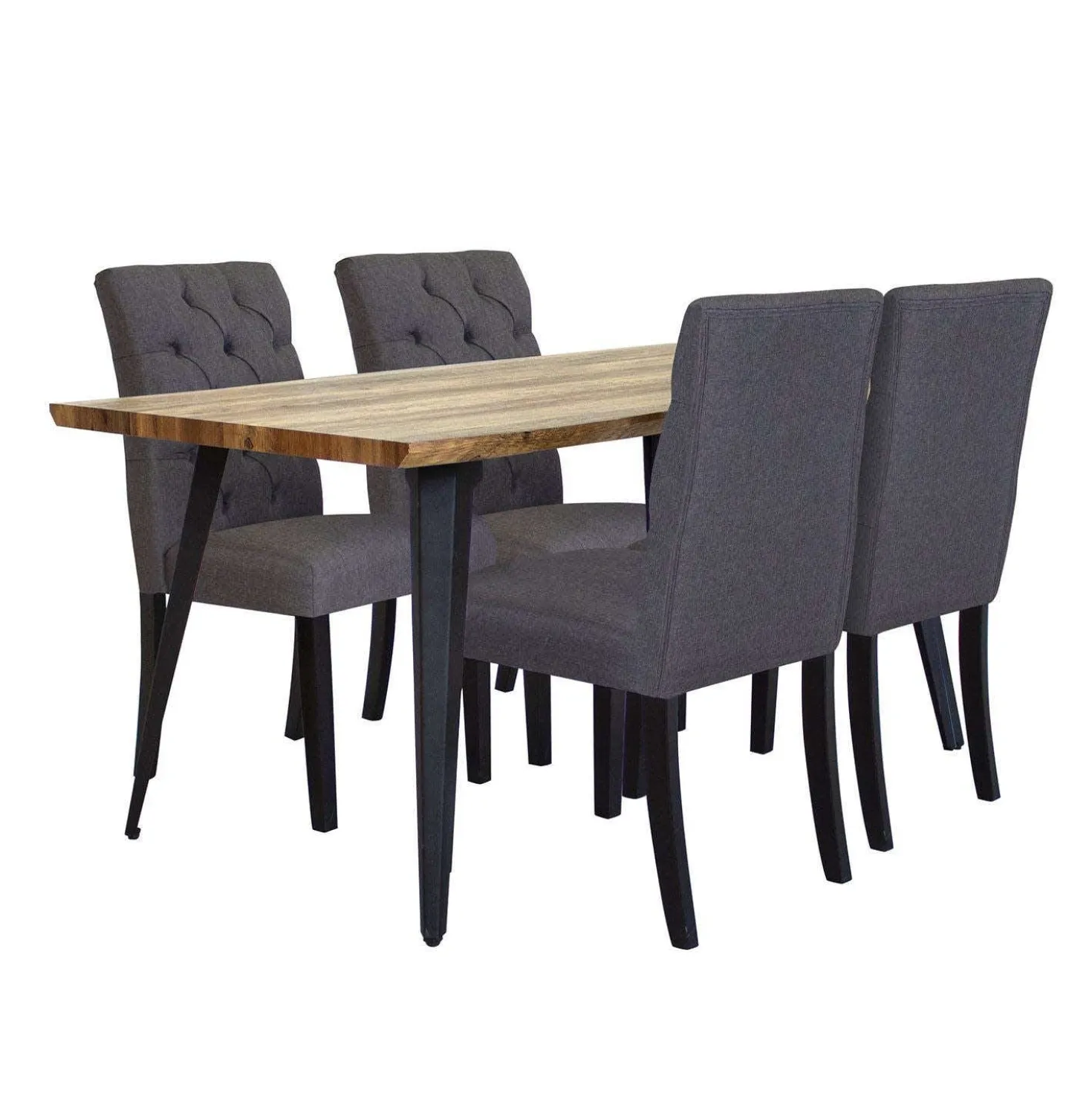 Table avec 4 chaises - gris