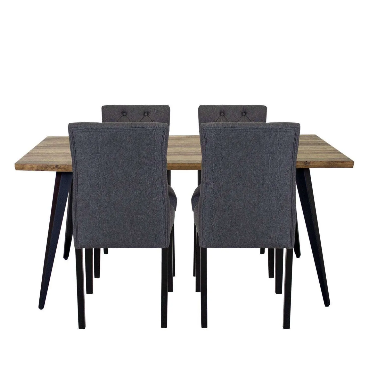 Table avec 4 chaises - gris